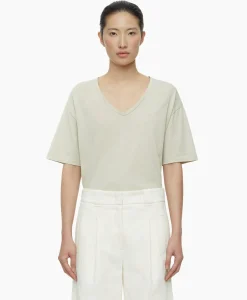 T-Shirts & Tops^Closed T-Shirt Korte Mouw V-Neck Short Sleeve Ivoor / Naturel