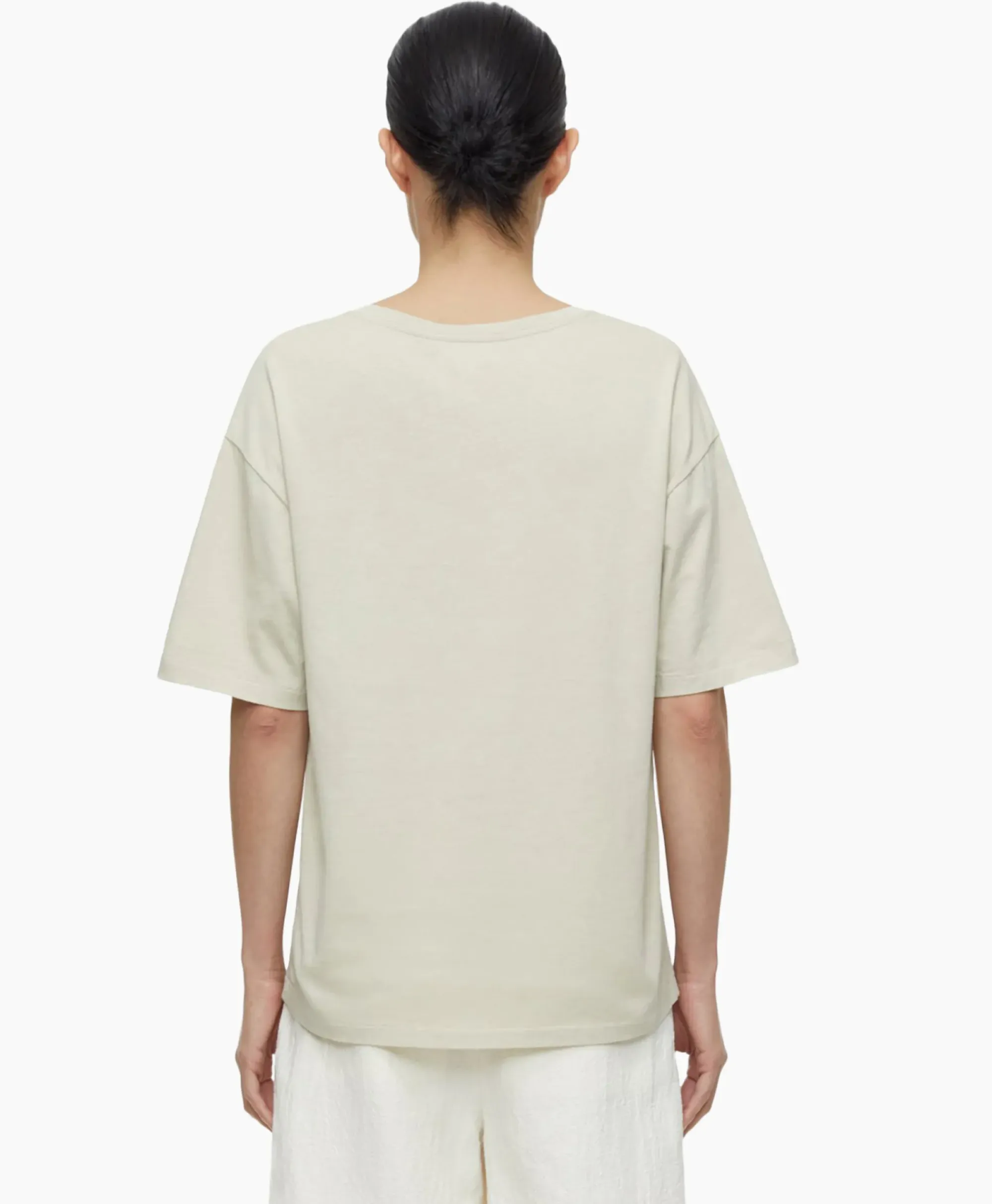 T-Shirts & Tops^Closed T-Shirt Korte Mouw V-Neck Short Sleeve Ivoor / Naturel