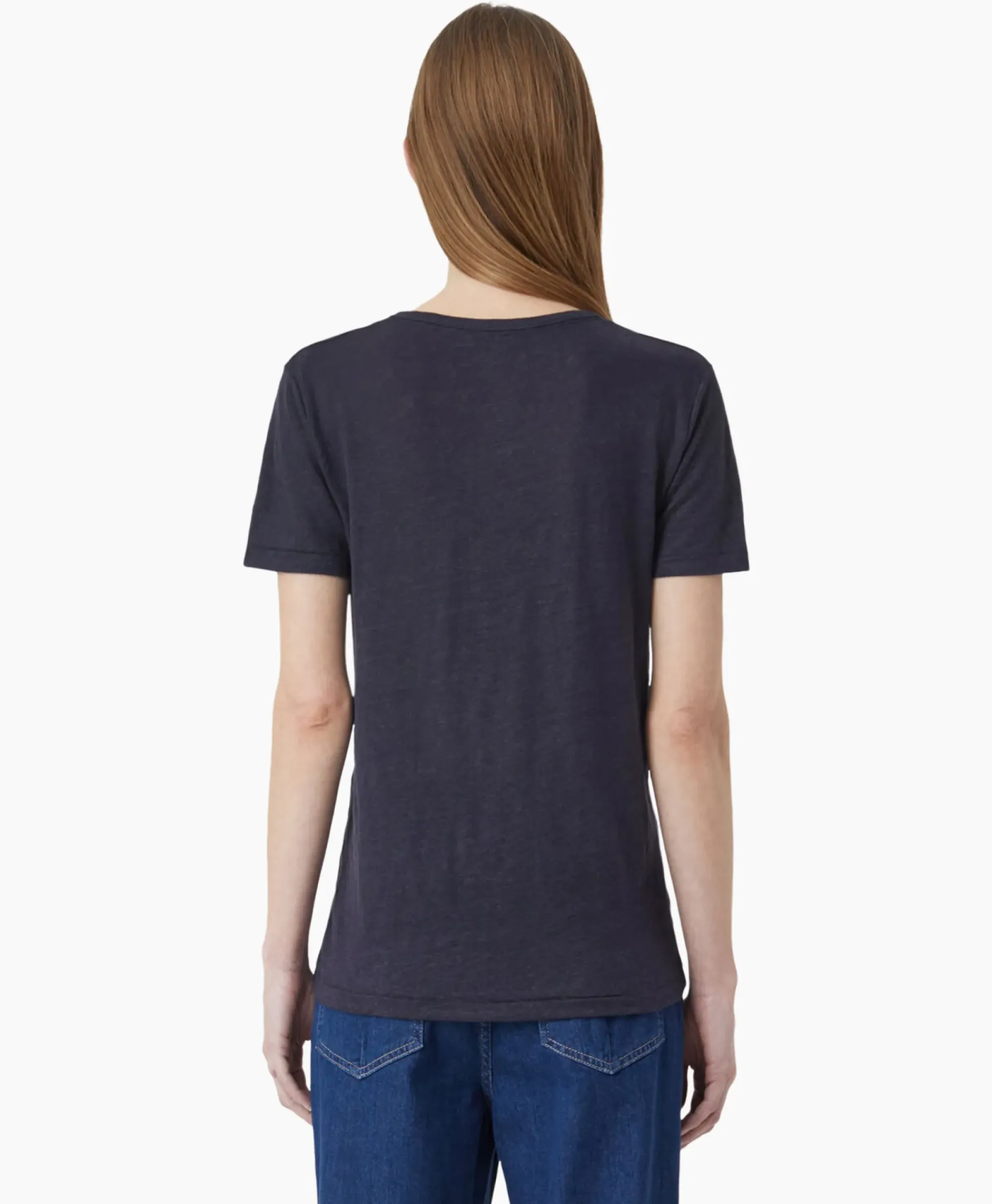 T-Shirts & Tops^Closed T-Shirt Korte Mouw V-Neck Blauw