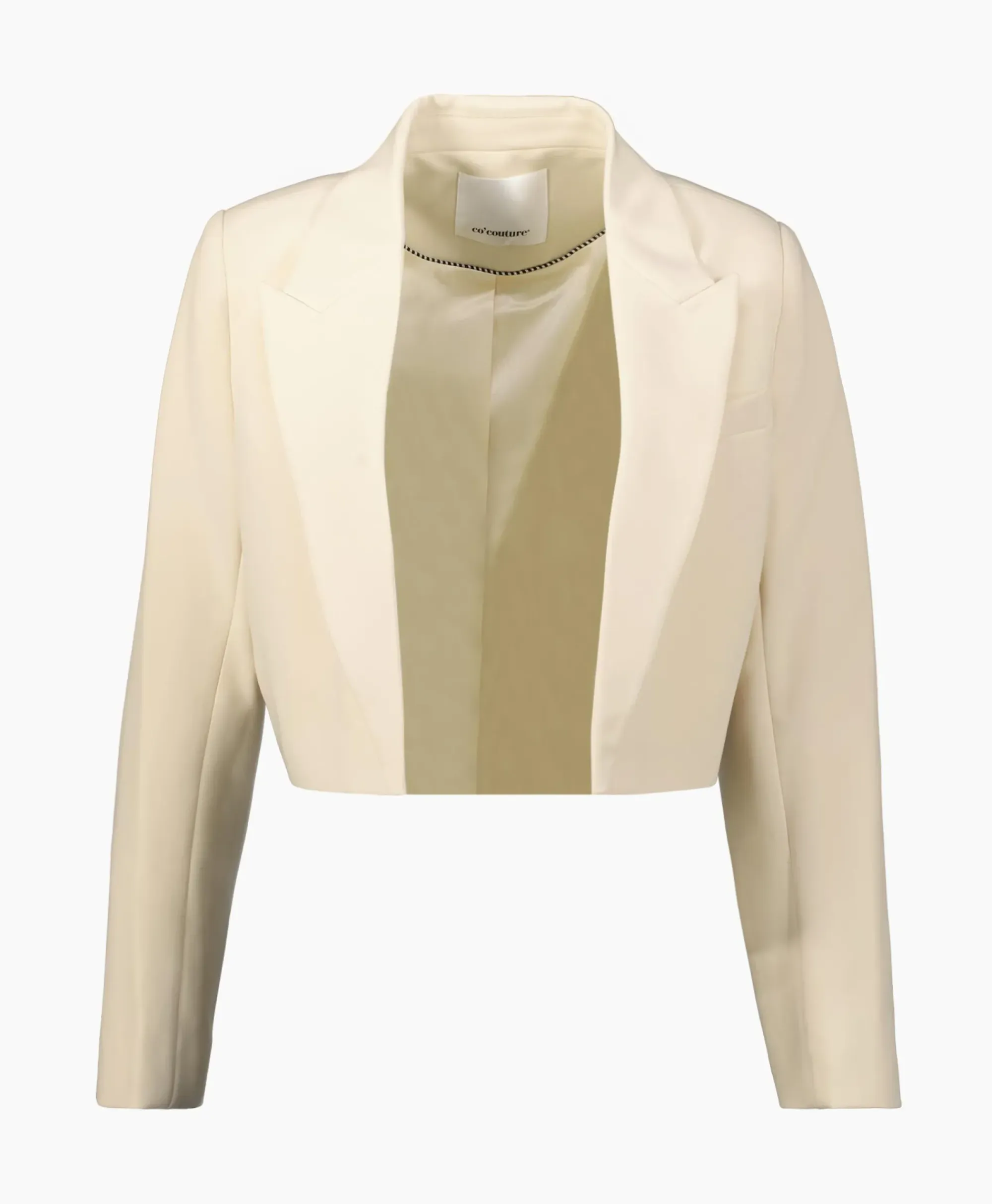 Blazers^Co'couture Co'Couture Blazer Vola Crop Beige