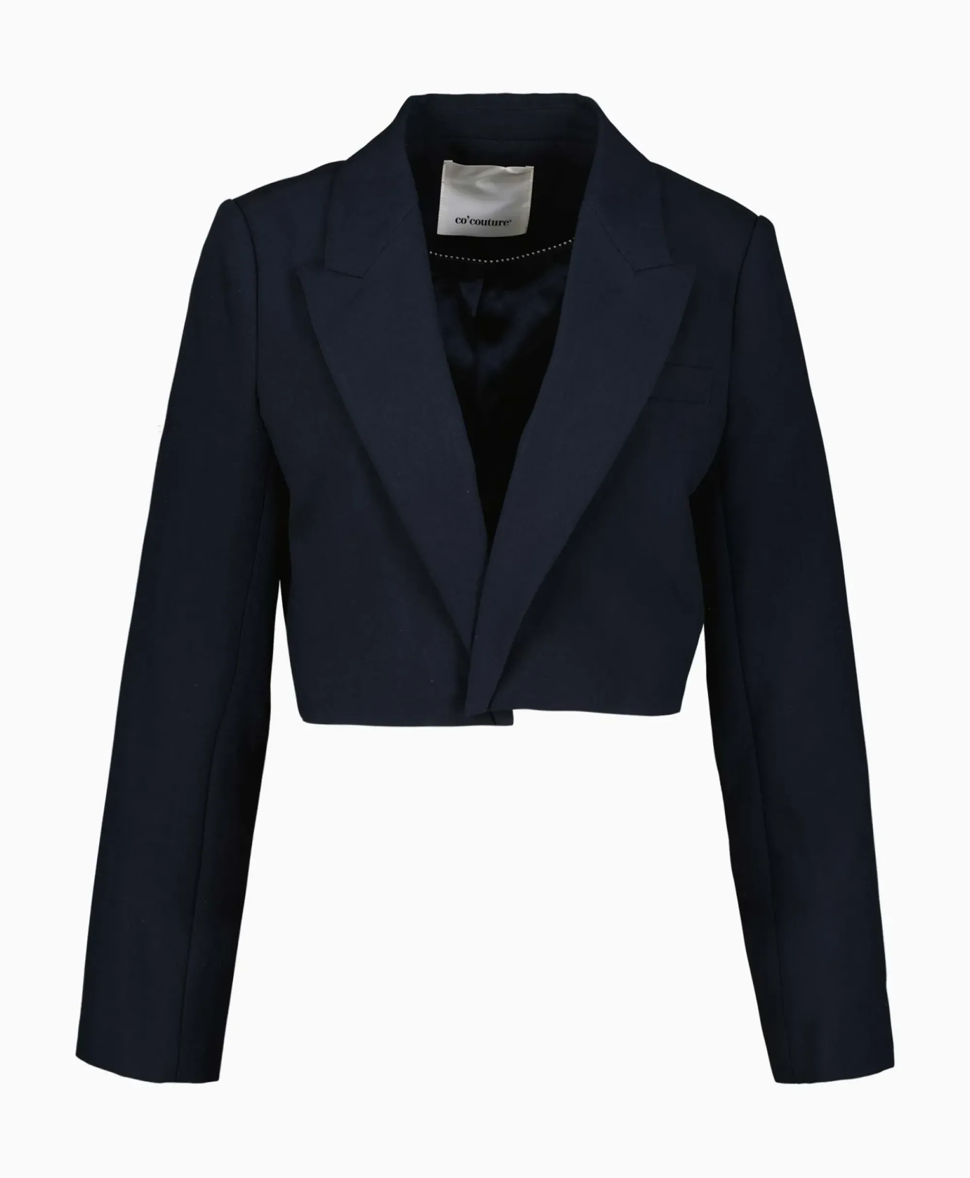 Blazers^Co'couture Co'Couture Blazer Vola Crop Donker Blauw