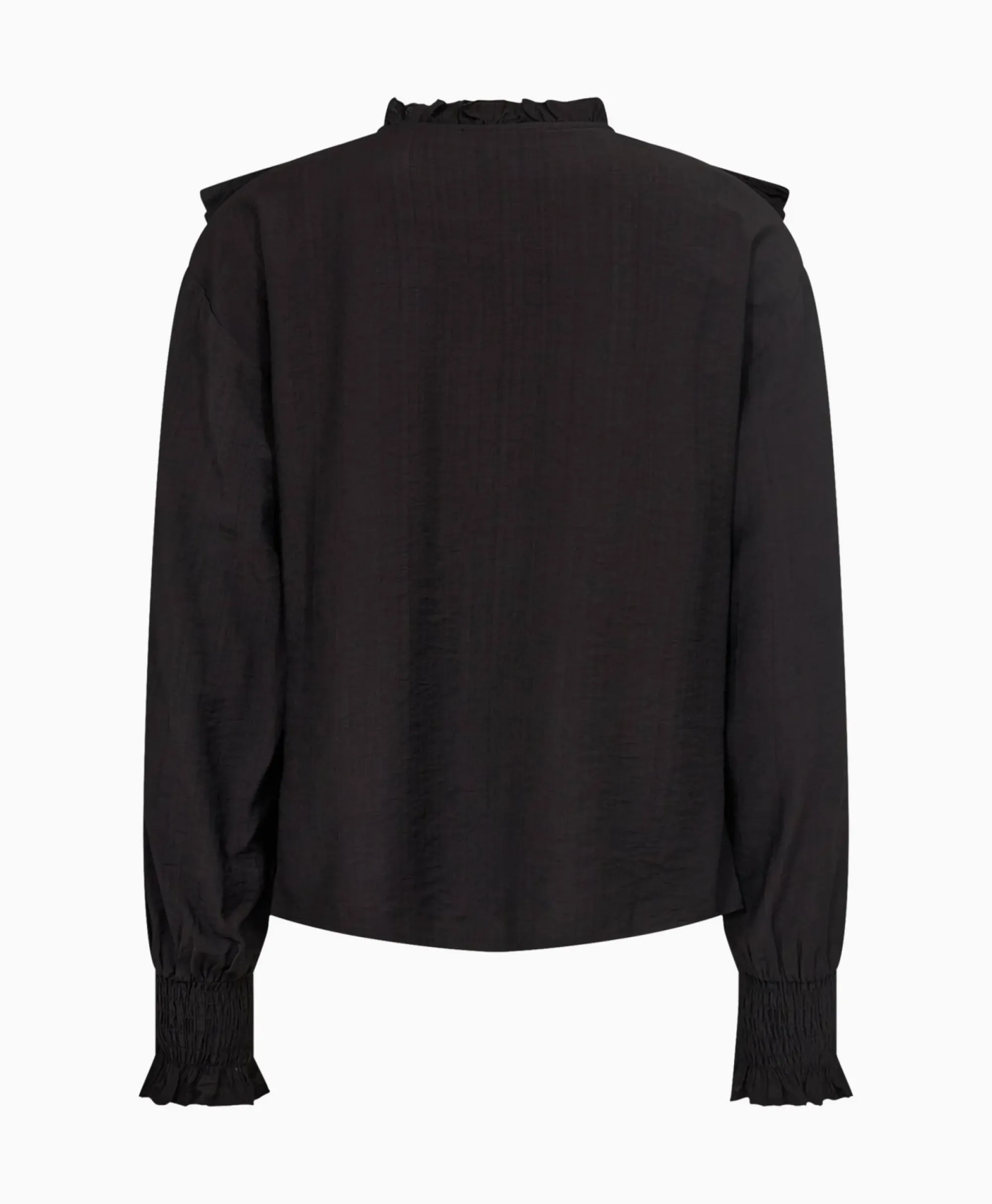 Blouses^Co'couture Co'Couture Blouse Angus Frill Zwart