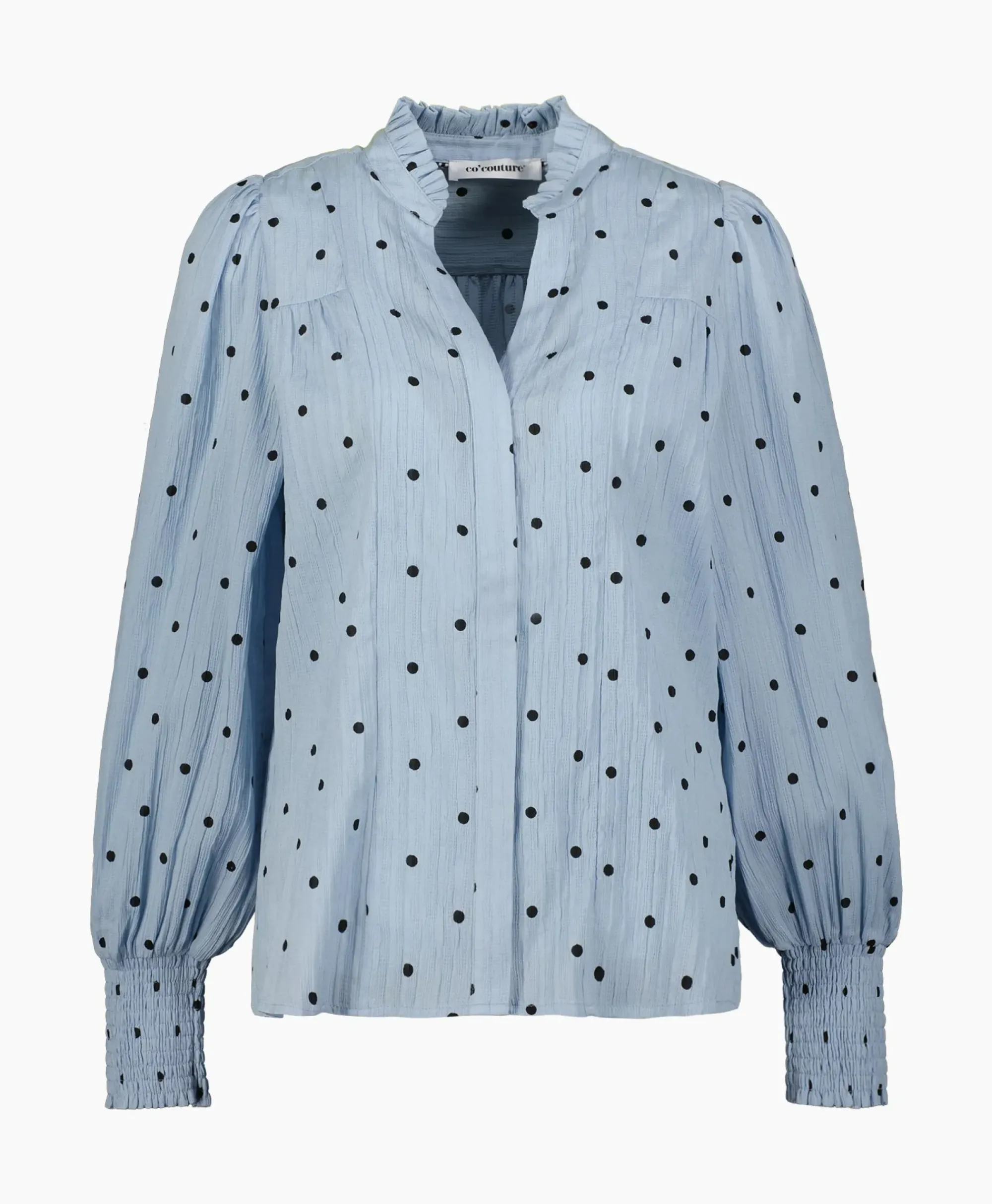 Blouses^Co'couture Co'Couture Blouse Dora Dot Blauw