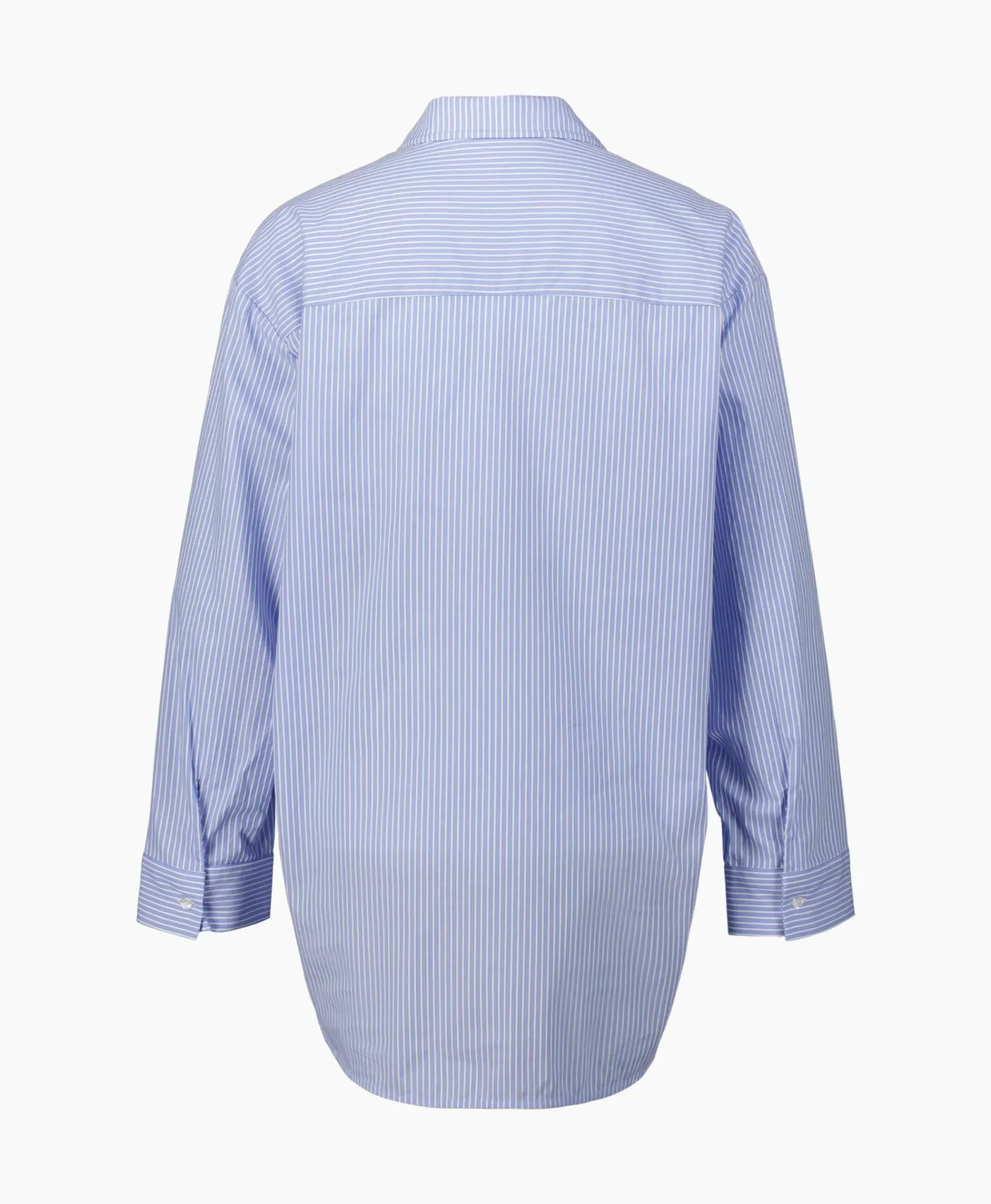 Blouses^Co'couture Co'Couture Blouse Double Cuff Stripe Licht Blauw