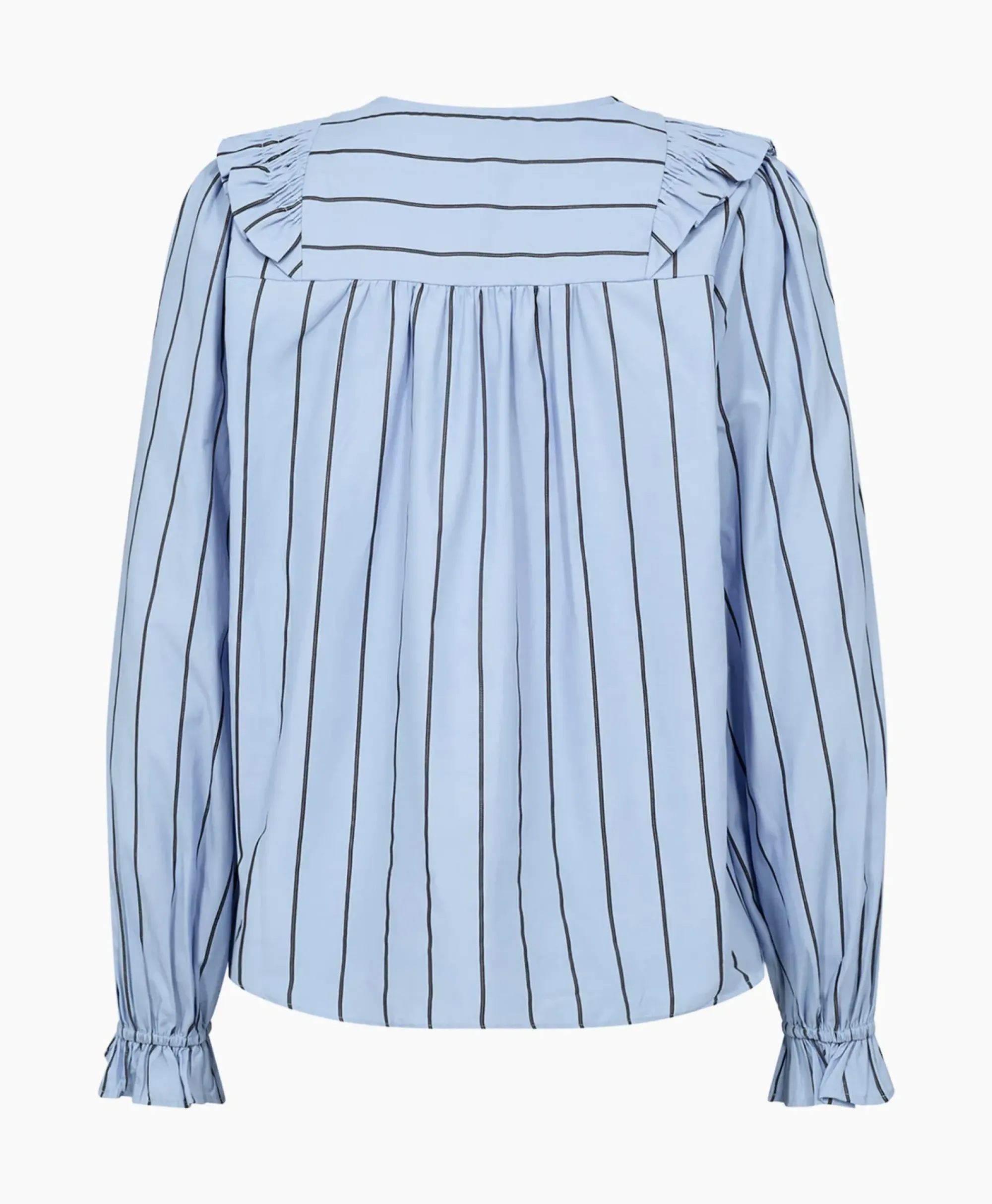 Blouses^Co'couture Co'Couture Blouse Ivana Smock Frill Blauw
