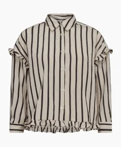 Blouses^Co'couture Co'Couture Blouse Sadie Frill Zwart
