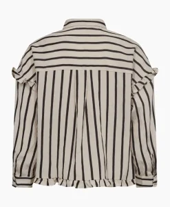 Blouses^Co'couture Co'Couture Blouse Sadie Frill Zwart