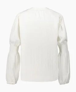 Blouses^Co'couture Co'Couture Blouse Sueda Smock Sleeve Wit