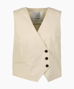 Gilets^Co'couture Co'Couture Gilet Aries Denim Vest Off White