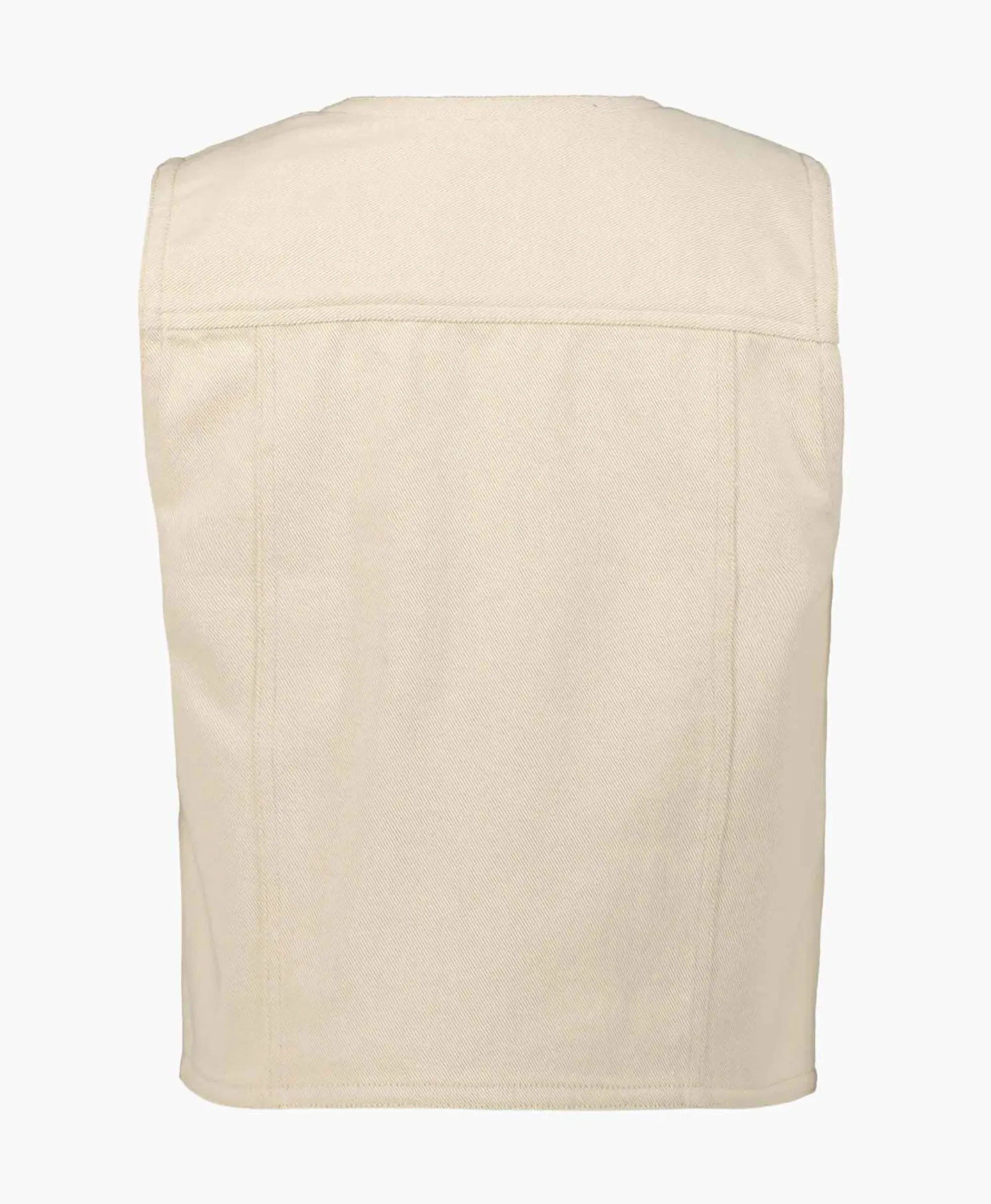 Gilets^Co'couture Co'Couture Gilet Aries Denim Vest Off White