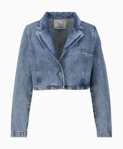 Jassen^Co'couture Co'Couture Jack Vika Crop Blauw