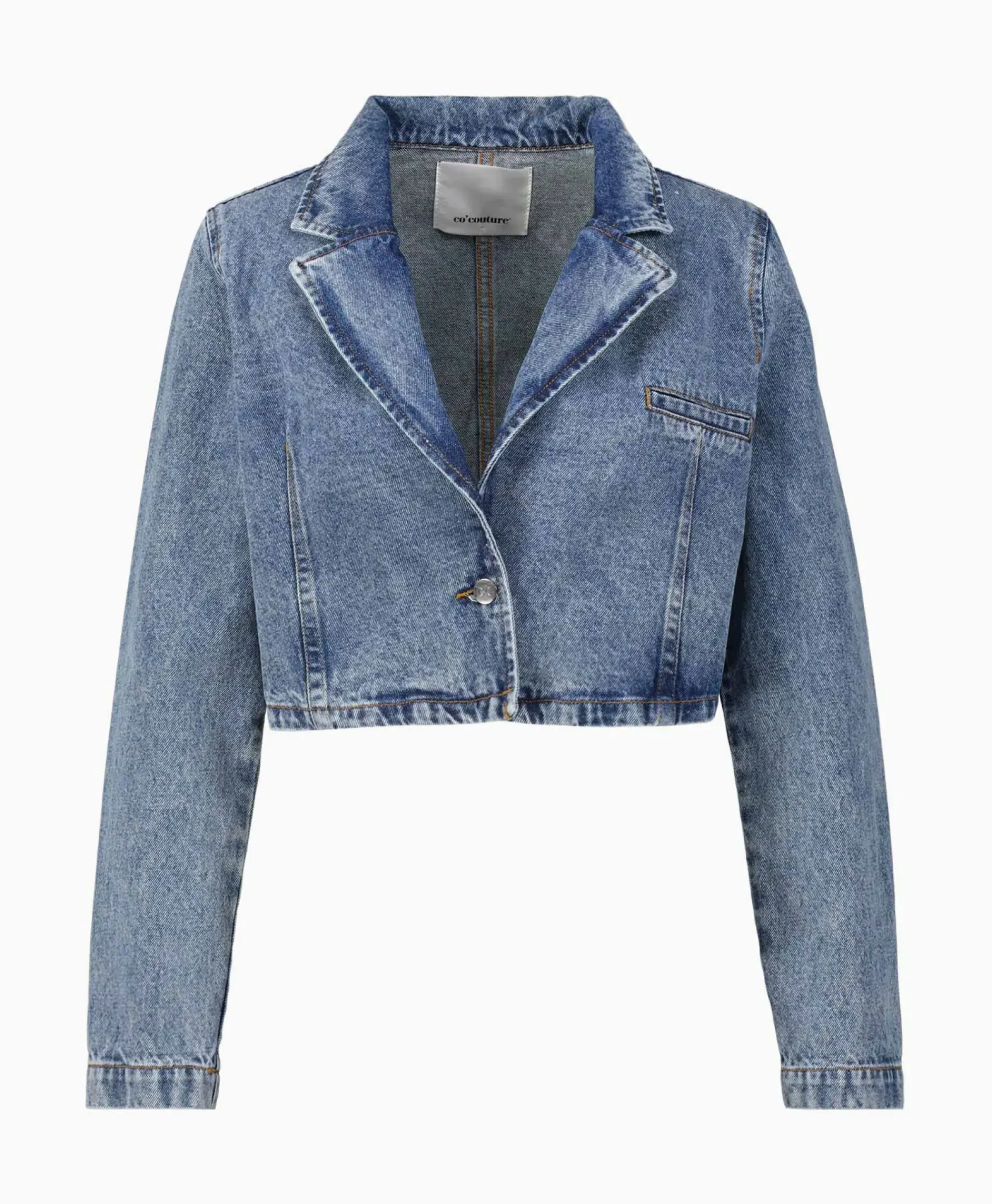 Jassen^Co'couture Co'Couture Jack Vika Crop Blauw