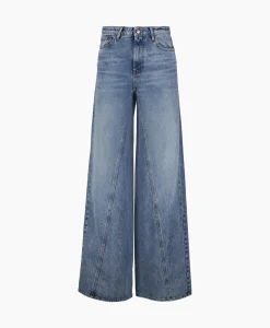 Broeken^Co'couture Co'Couture Jeans Vika Long Wide Seam Licht Blauw