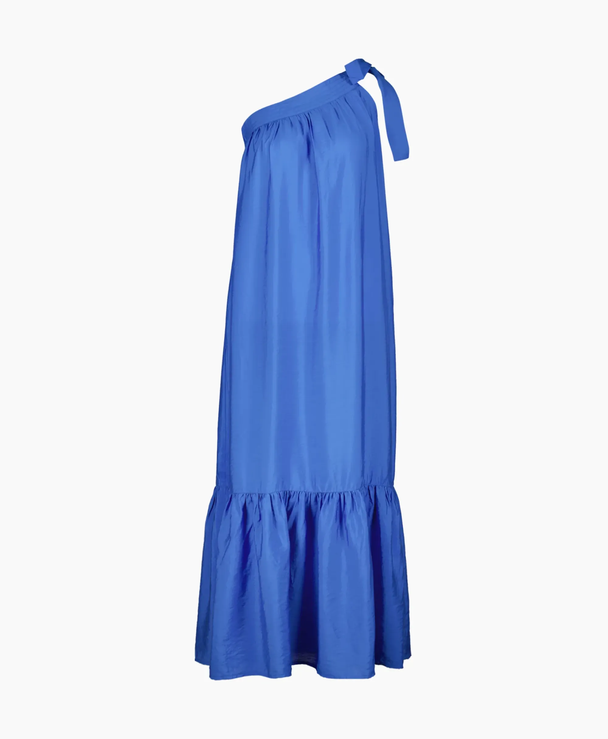 Jurken^Co'couture Co'Couture Maxi Jurk Callum Assymetrisch Blauw