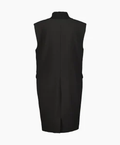 Jurken^Co'couture Co'Couture Mini Jurk Volacc Rib Turtleneck Zwart