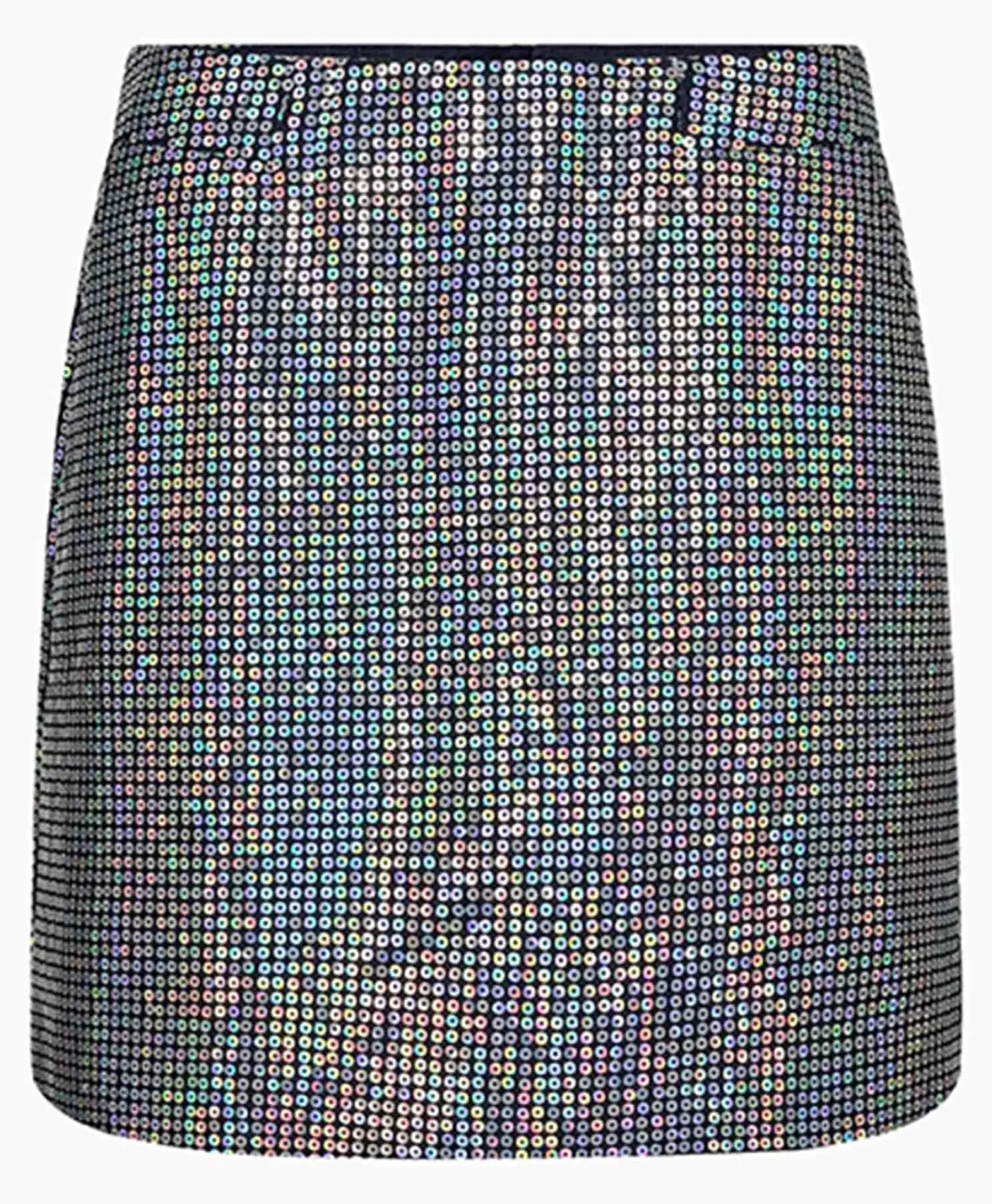 Rokken^Co'couture Co'Couture Minirok Sequincc Denim Mini Donker Blauw