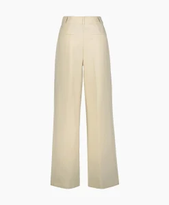 Broeken^Co'couture Co'Couture Pantalon Vola Long Pleat Beige