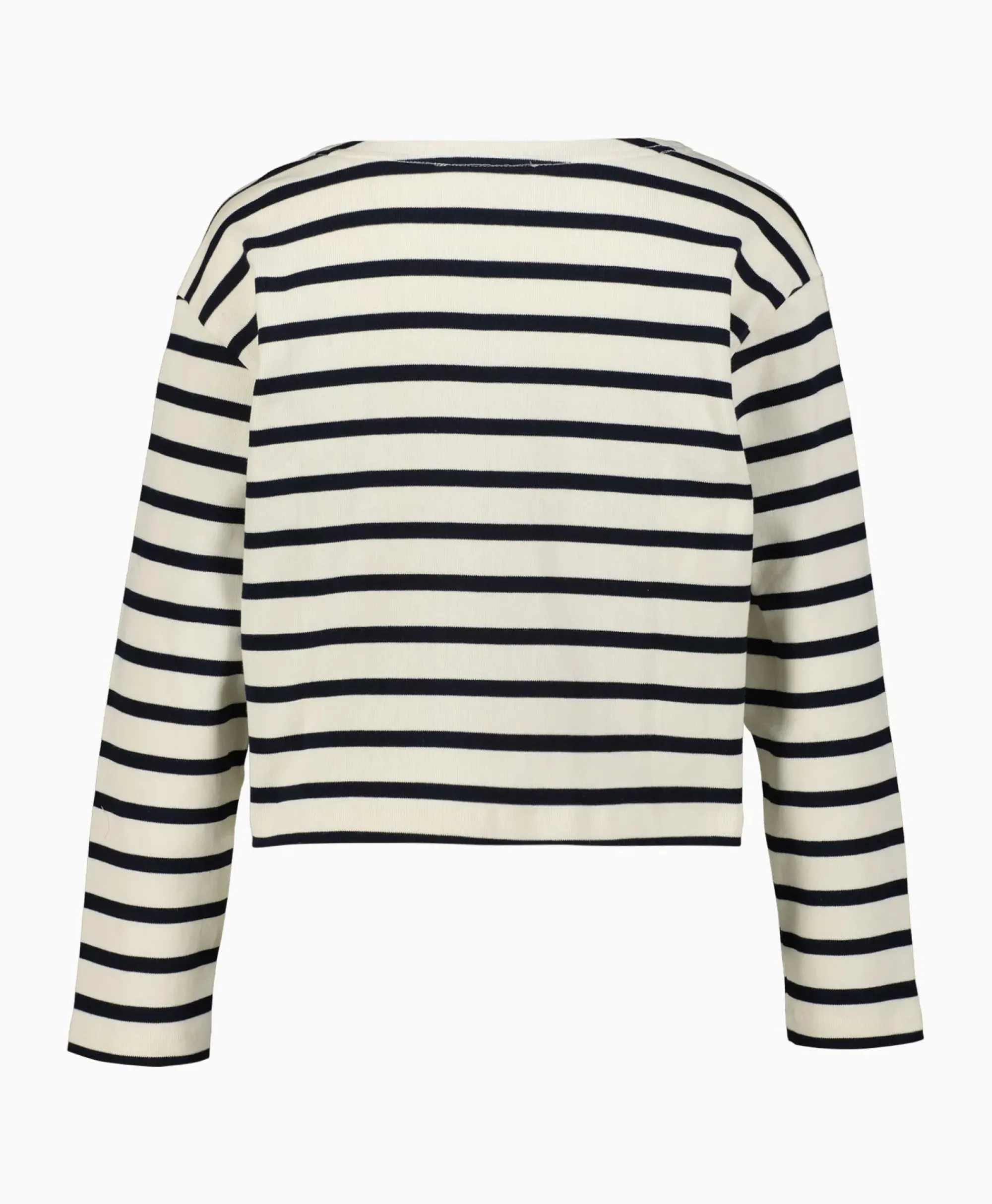 Truien^Co'couture Co'Couture Pullover Classic Stripe Crop Off White