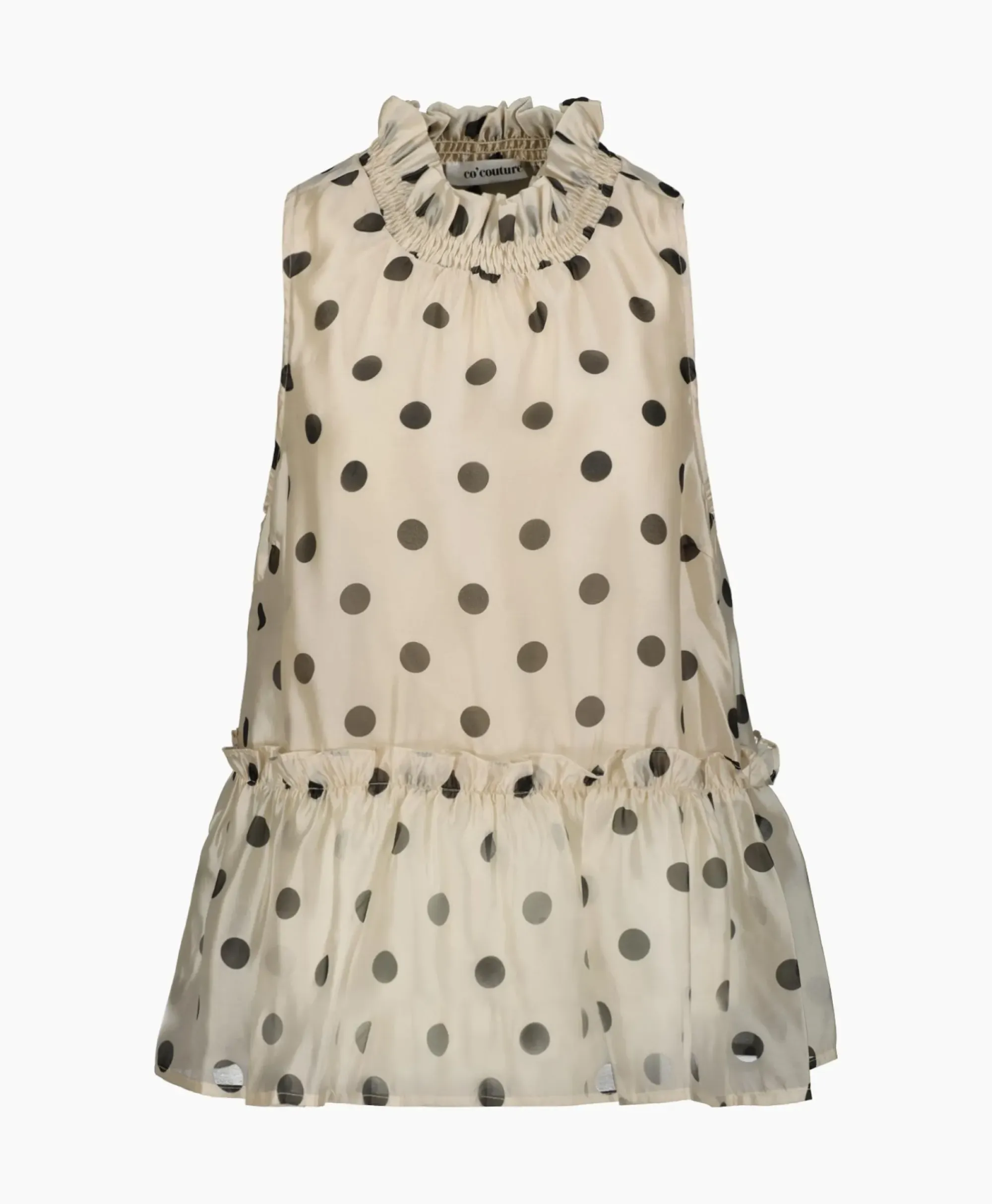 T-Shirts & Tops^Co'couture Co'Couture Top Drewcc Dot Halterneck Zwart