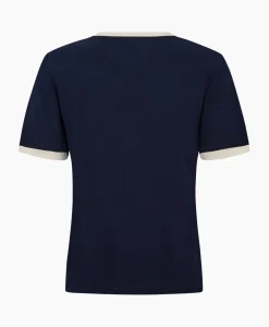 T-Shirts & Tops^Co'couture Co'Couture T-Shirt Korte Mouw Edge Donker Blauw