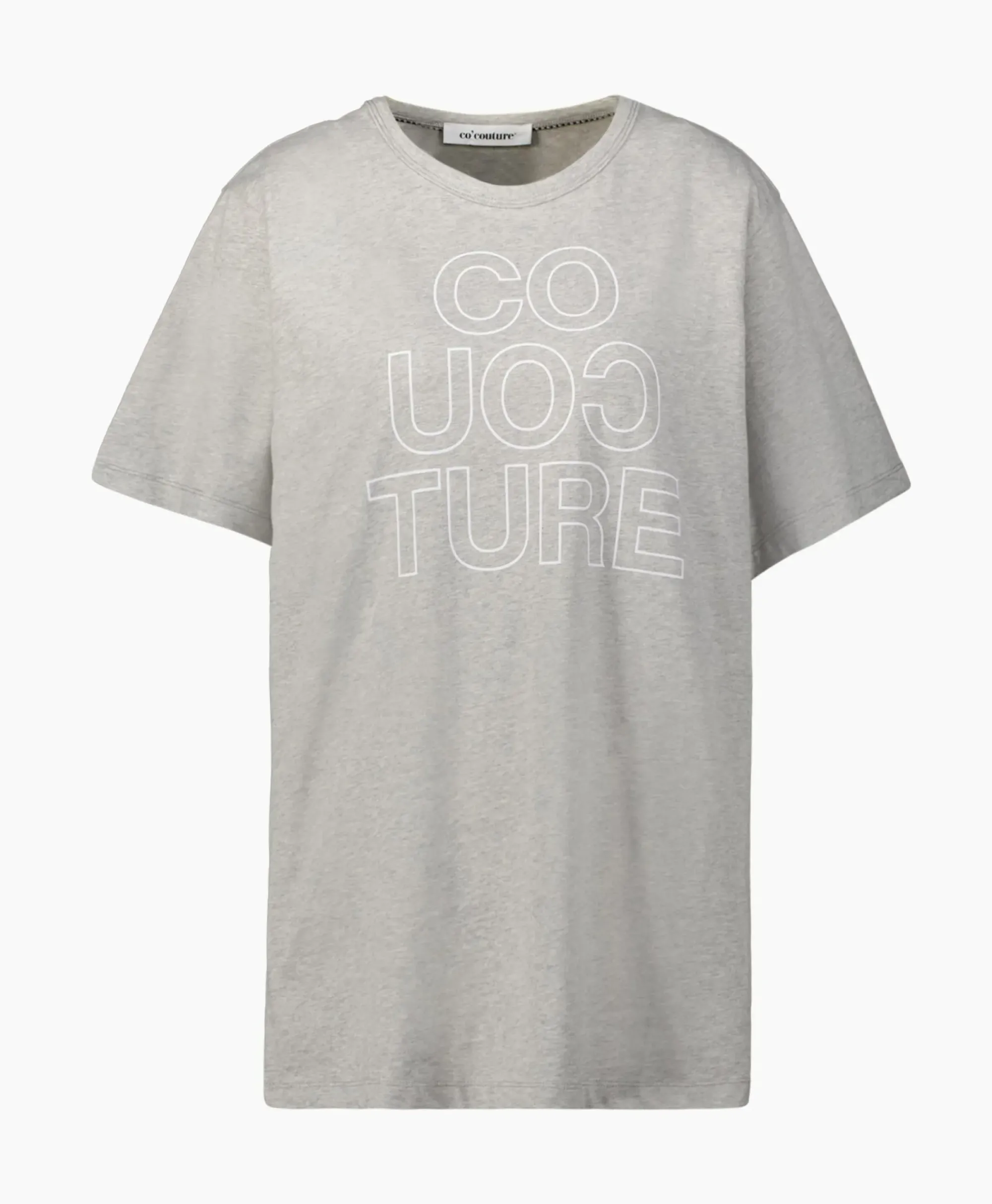 T-Shirts & Tops^Co'couture Co'Couture T-Shirt Korte Mouw Outline Oversize Grijs