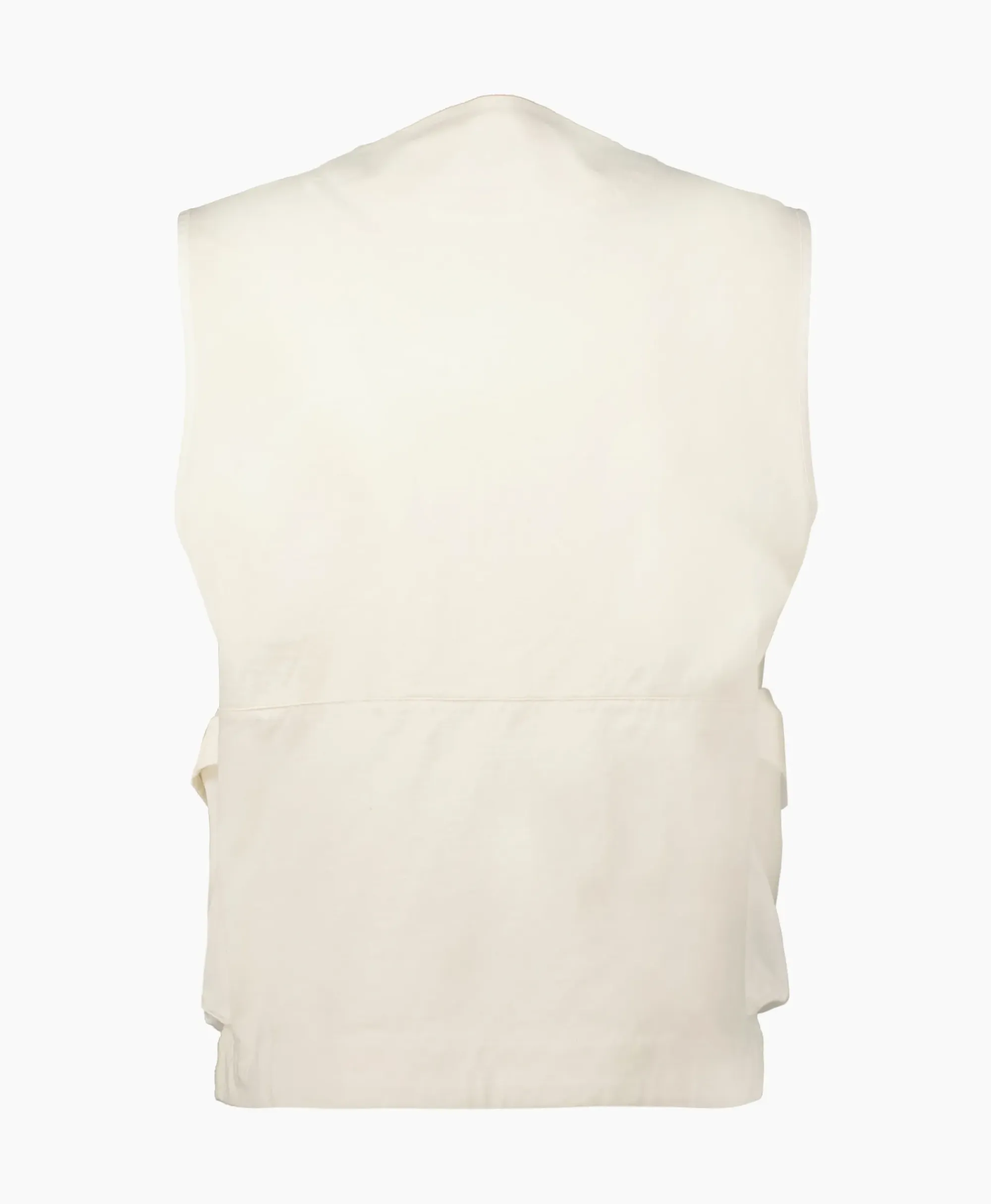 Jassen^Cp Company Bodywarmer Heavy Jersey Mixed Zipped Wit