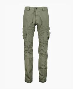 Broeken^Cp Company Cargobroek Stetch Sateen Ergonomic Groen