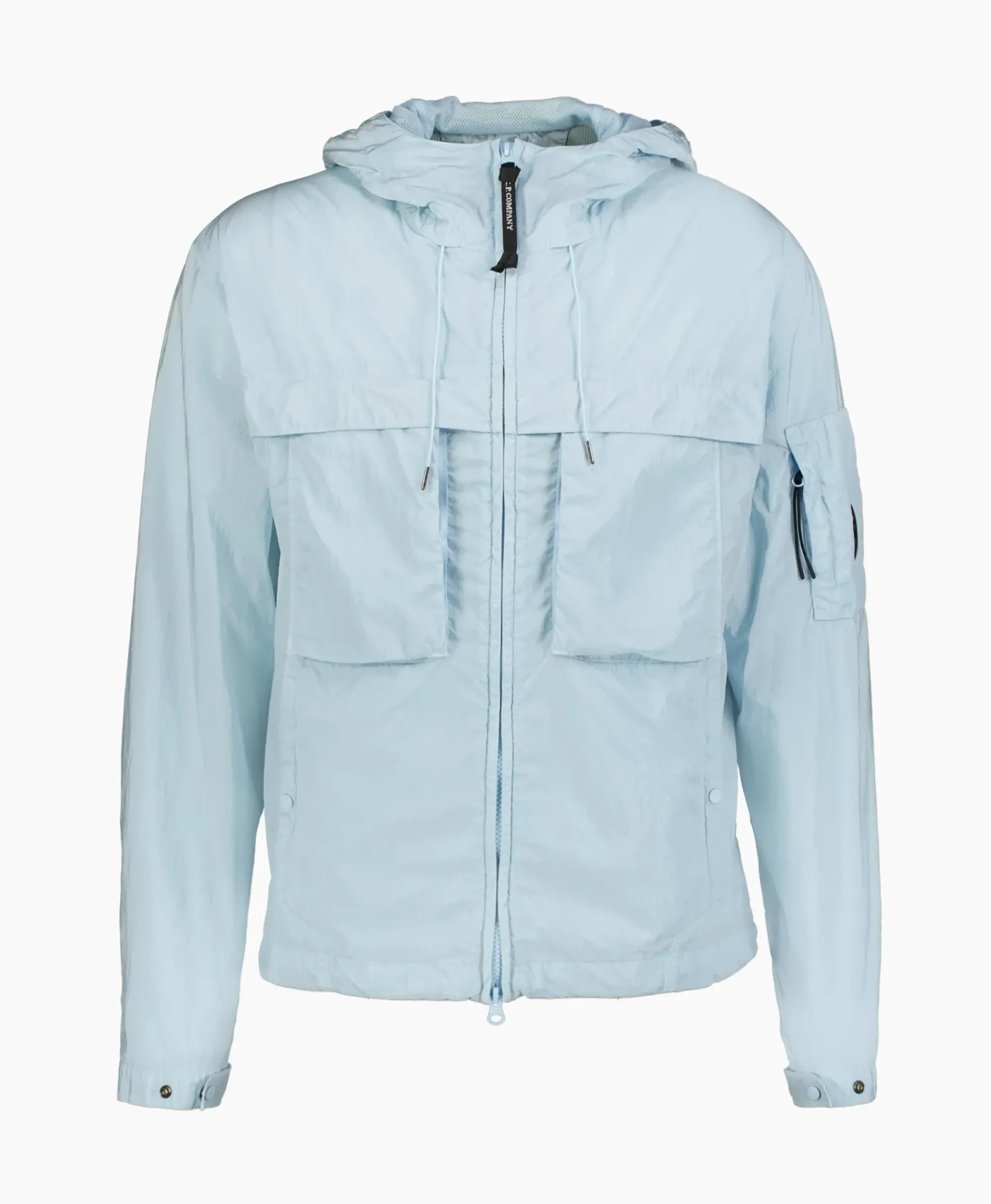 Jassen^Cp Company Jack Chrome R Hooded Licht Blauw