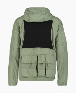 Jassen^Cp Company Jack Flatt Nylon Reversible Hooded Groen