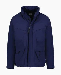 Jassen^Cp Company Jack Micro-M (R) Down Field Blauw
