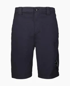 Broeken^Cp Company Korte Broek Fili Stretch Cargo Donker Blauw