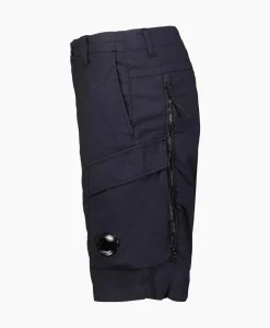 Broeken^Cp Company Korte Broek Fili Stretch Cargo Donker Blauw