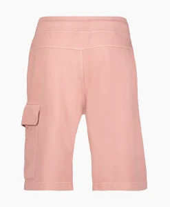 Broeken^Cp Company Korte Broek Short Fleece Cargo Rose