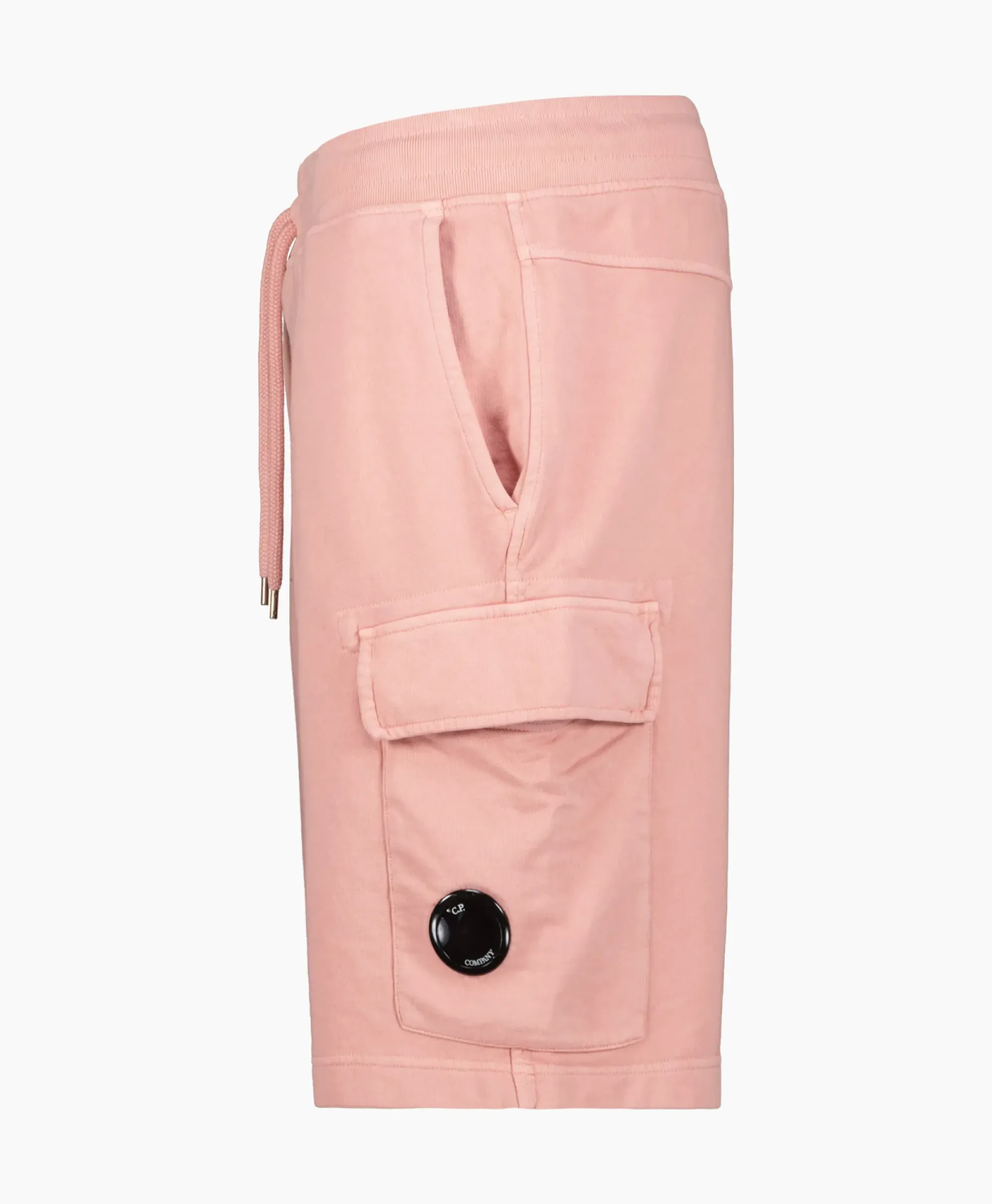 Broeken^Cp Company Korte Broek Short Fleece Cargo Rose