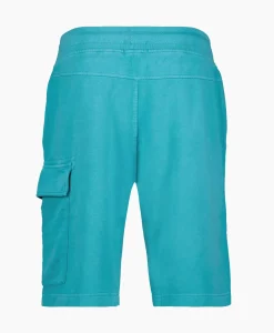 Broeken^Cp Company Korte Broek Short Fleece Cargo Blauw