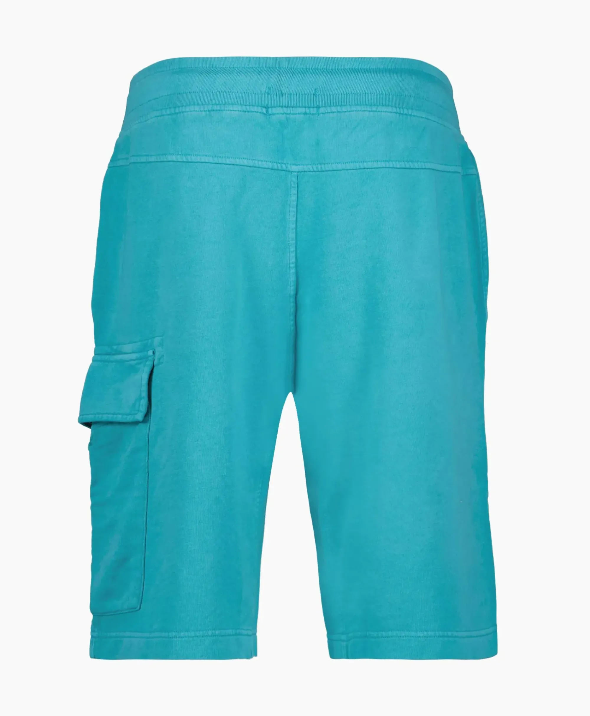 Broeken^Cp Company Korte Broek Short Fleece Cargo Blauw
