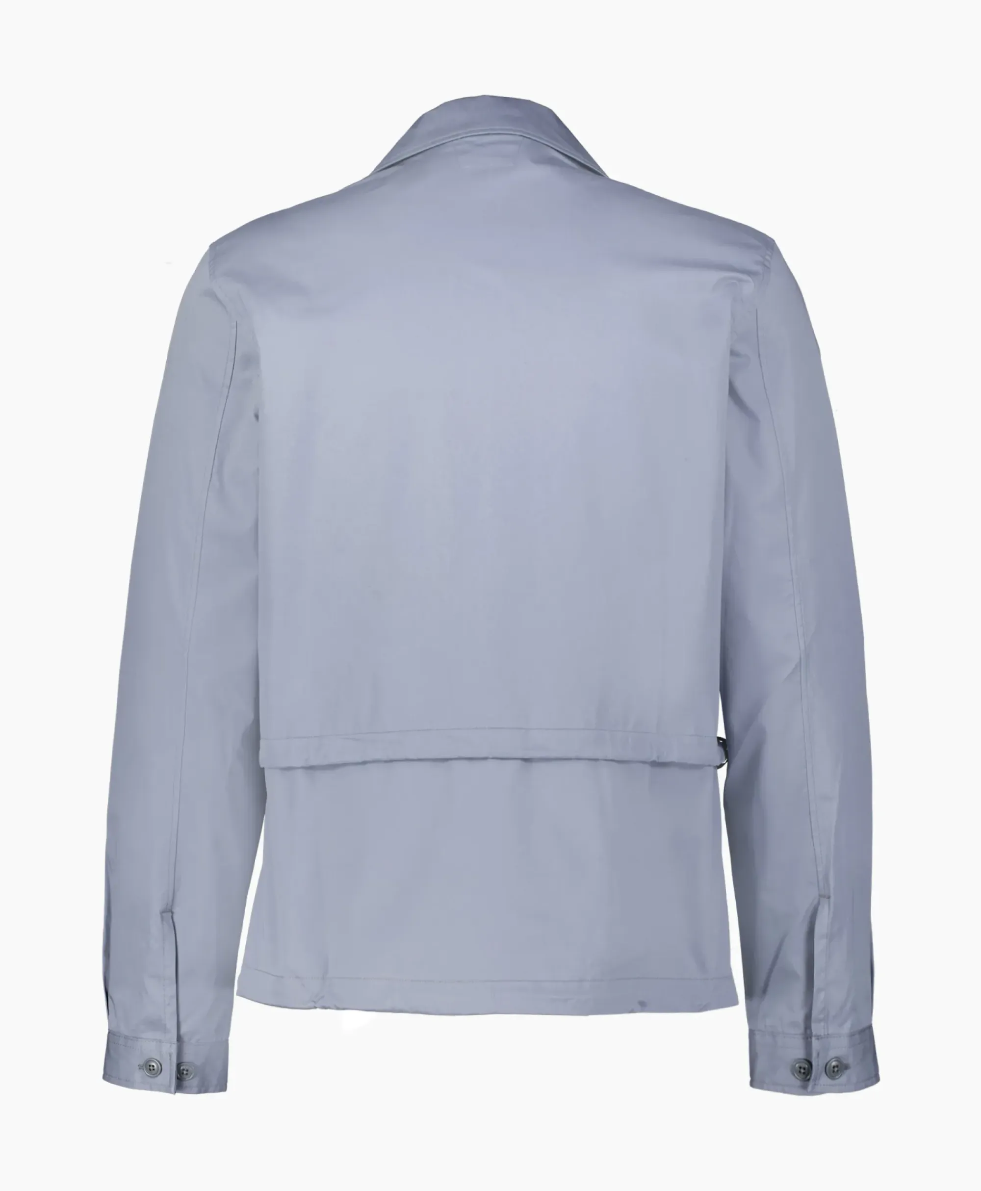 Overhemden^Cp Company Overhemd Metropolis Garbadine Pocket Shirt Blauw
