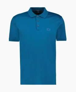 Polo's^Cp Company Polo Mercerized Jersey Donker Blauw