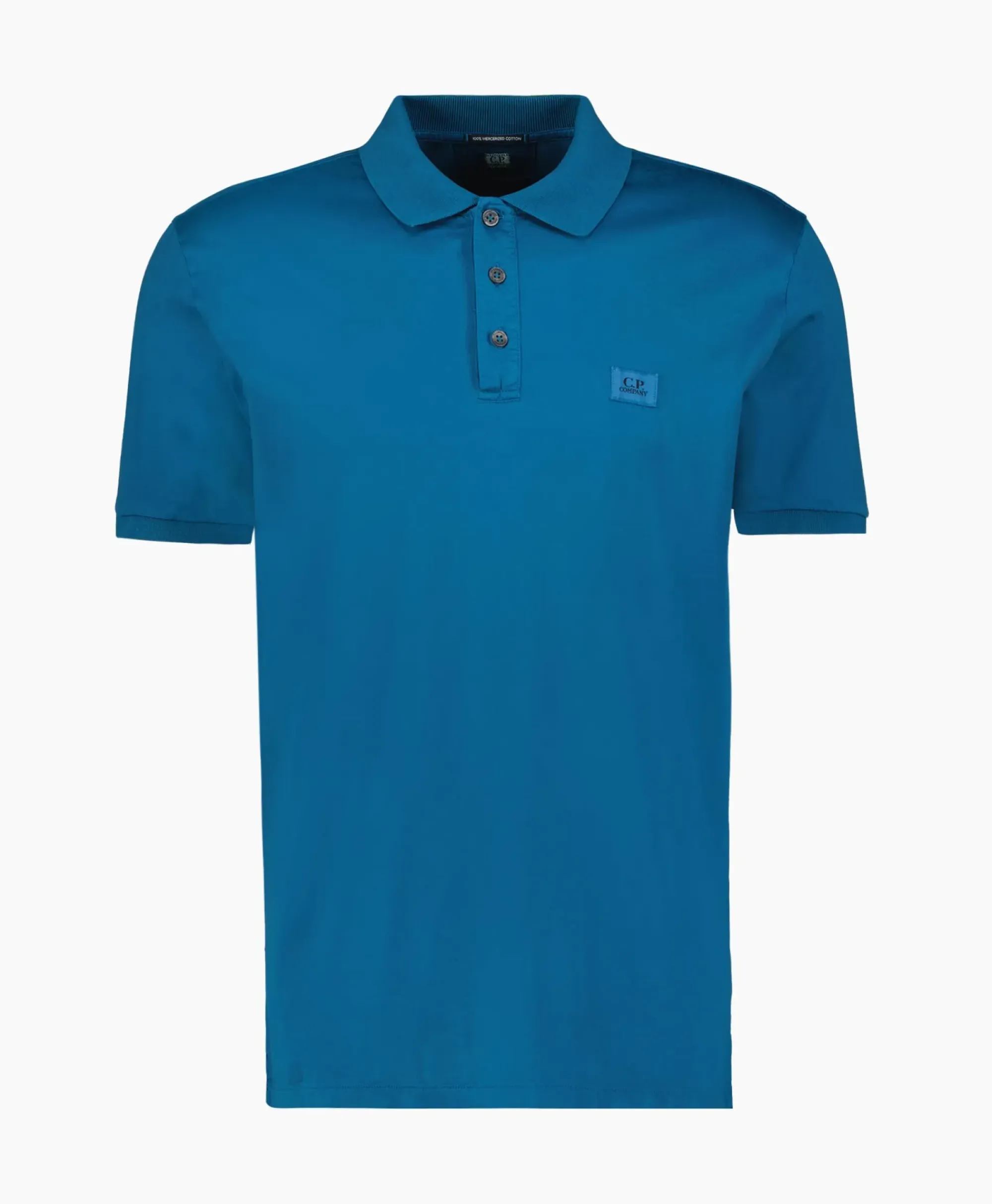 Polo's^Cp Company Polo Mercerized Jersey Donker Blauw