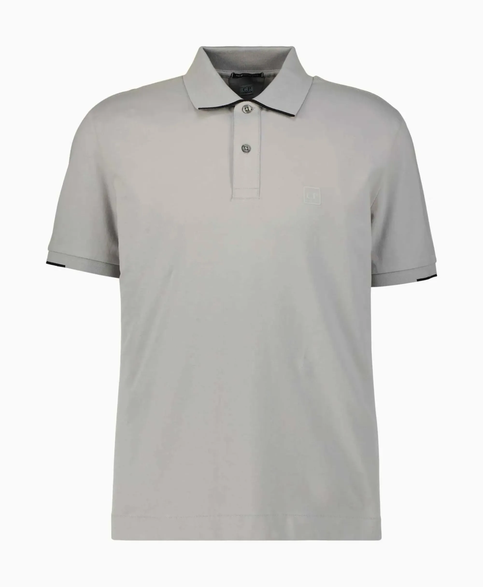 Polo's^Cp Company Polo Metropolis Stretch Piquet Grijs