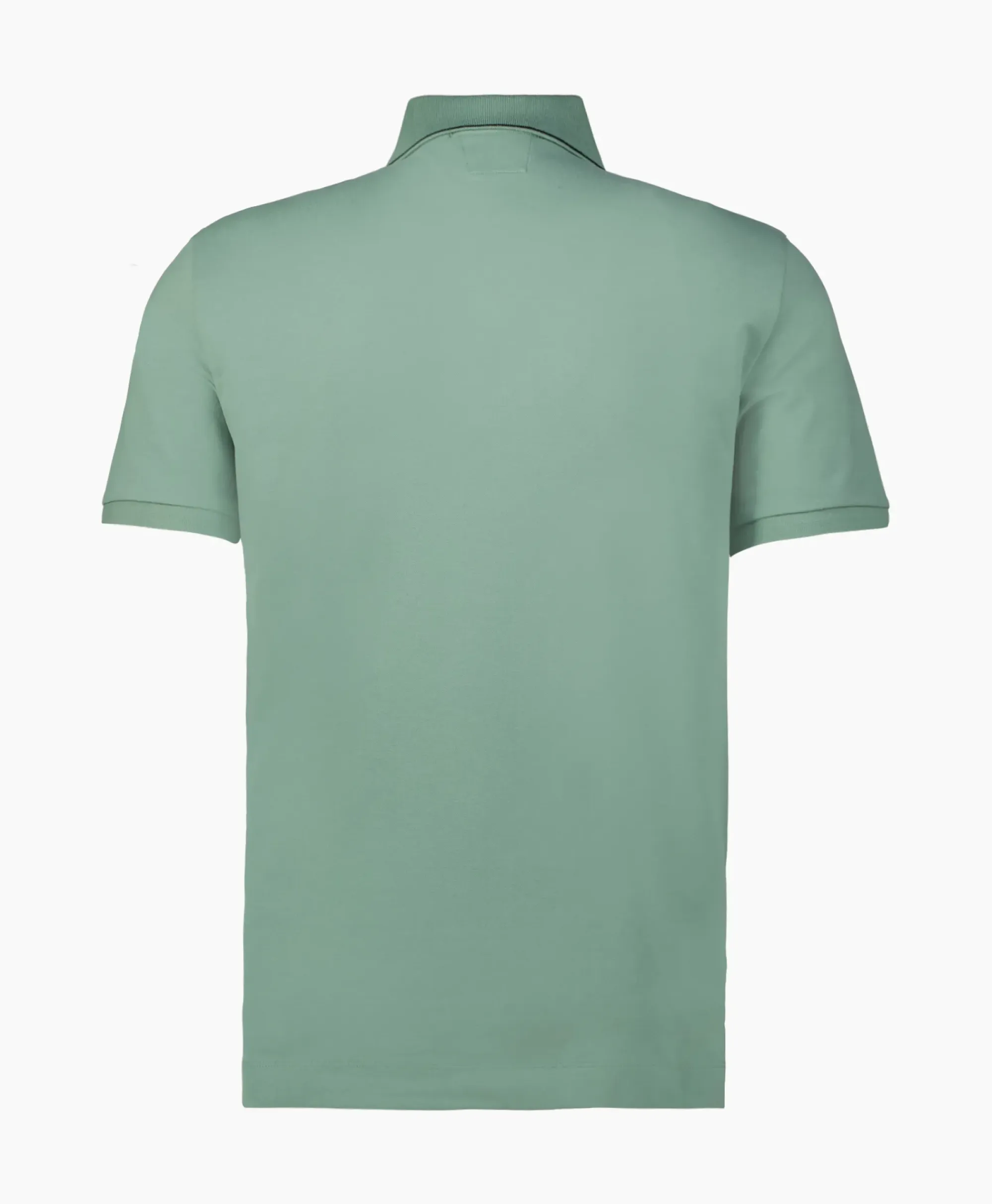 Polo's^Cp Company Polo Stretch Piquet Striped Collar Licht Groen