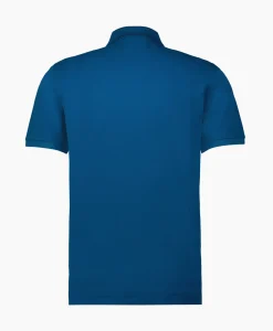 Polo's^Cp Company Polo Stretch Piquet Striped Collar Blauw