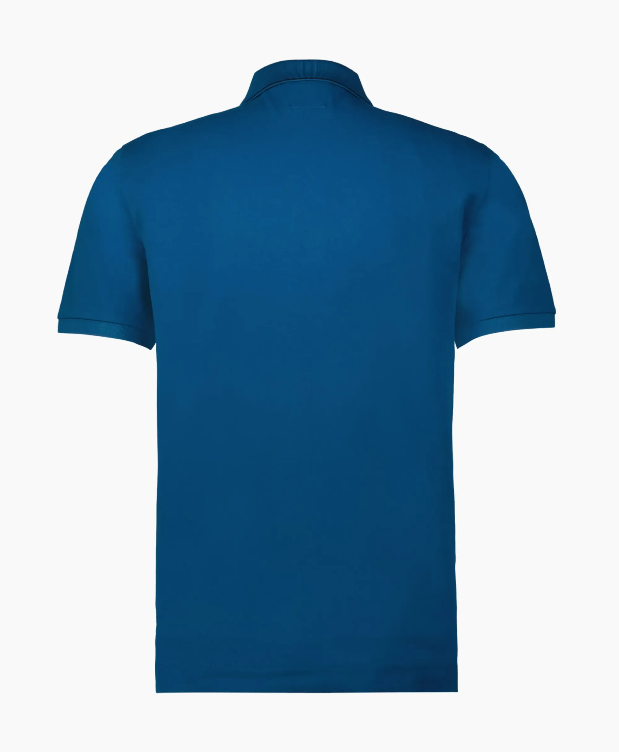 Polo's^Cp Company Polo Stretch Piquet Striped Collar Blauw