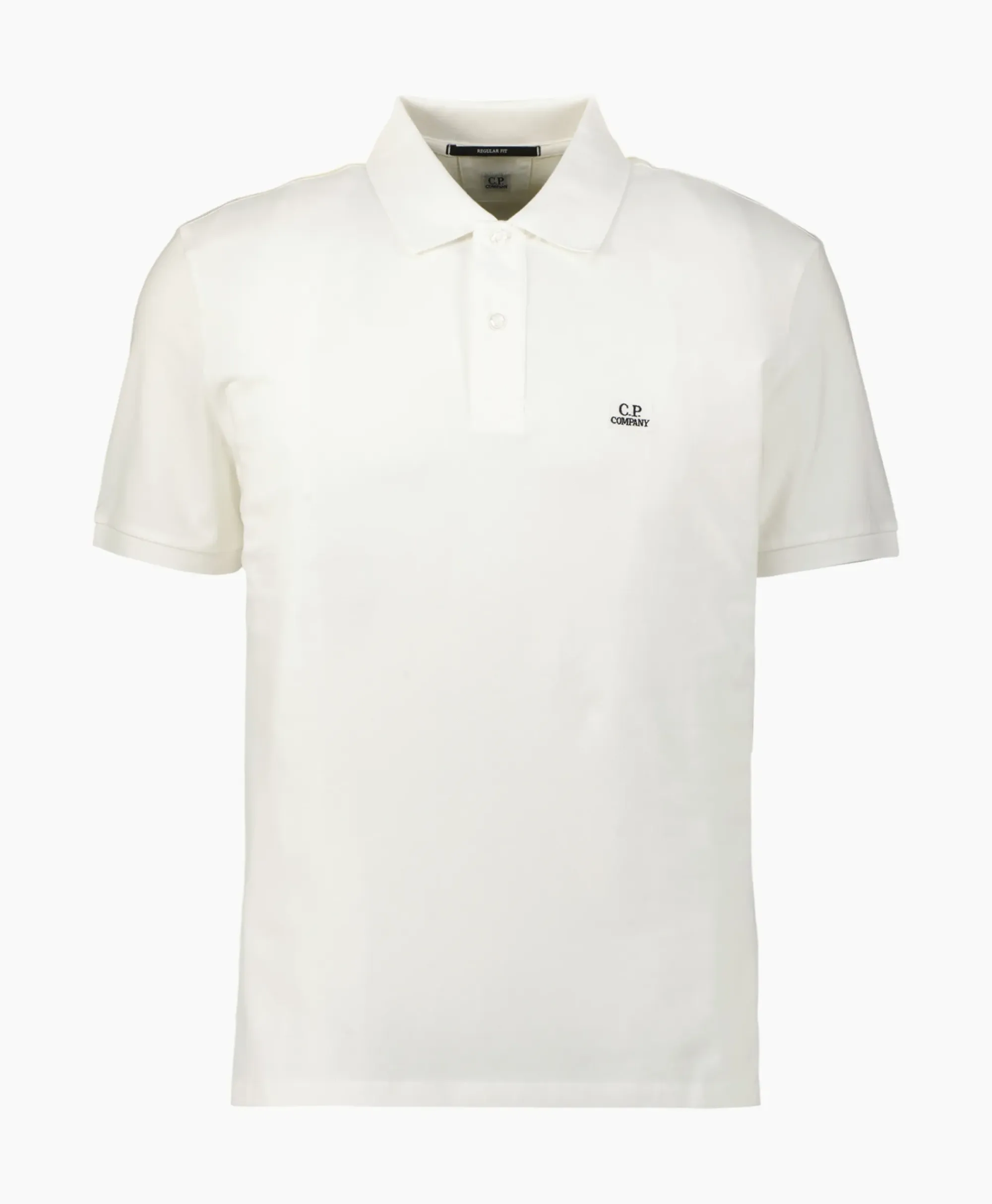 Polo's^Cp Company Polo Stretch Piquet Regular Wit