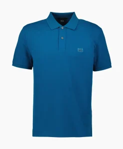 Polo's^Cp Company Polo Stretch Piquet Regular Blauw