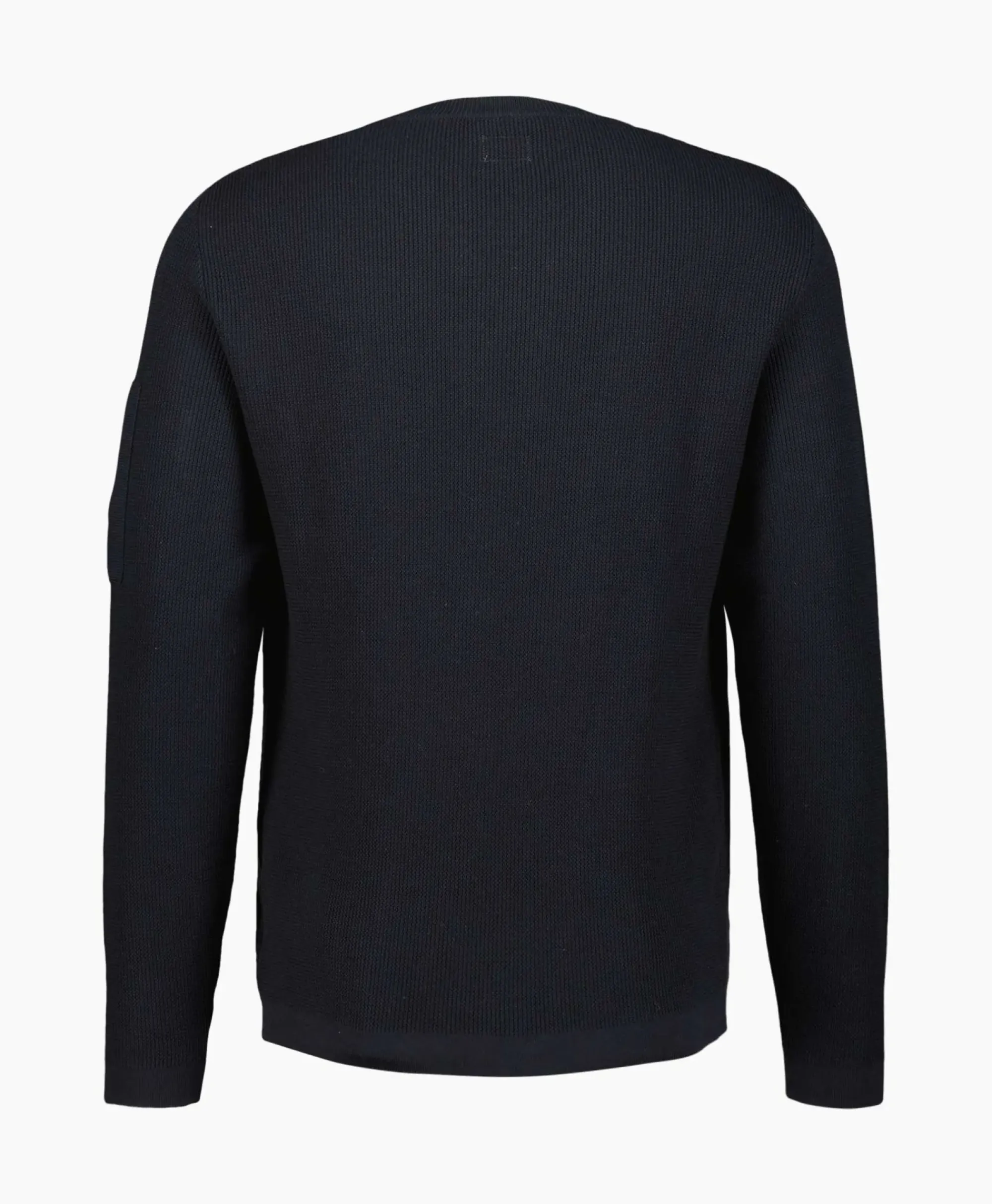 Truien^Cp Company Pullover Sea Island Lens Ribbed Knit Donker Blauw