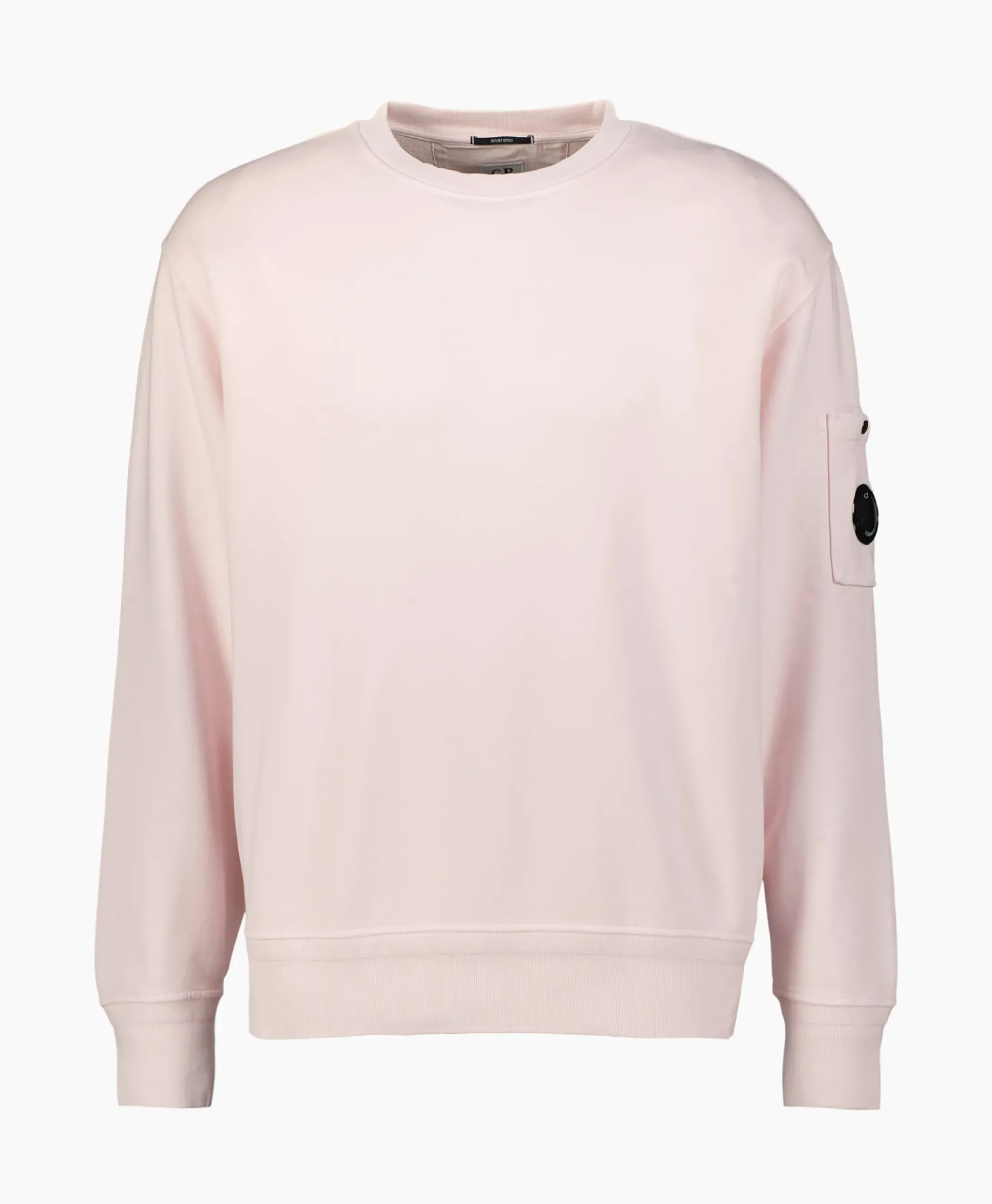Truien^Cp Company Sweater Cotton Diagonal Fleece Lens Rose