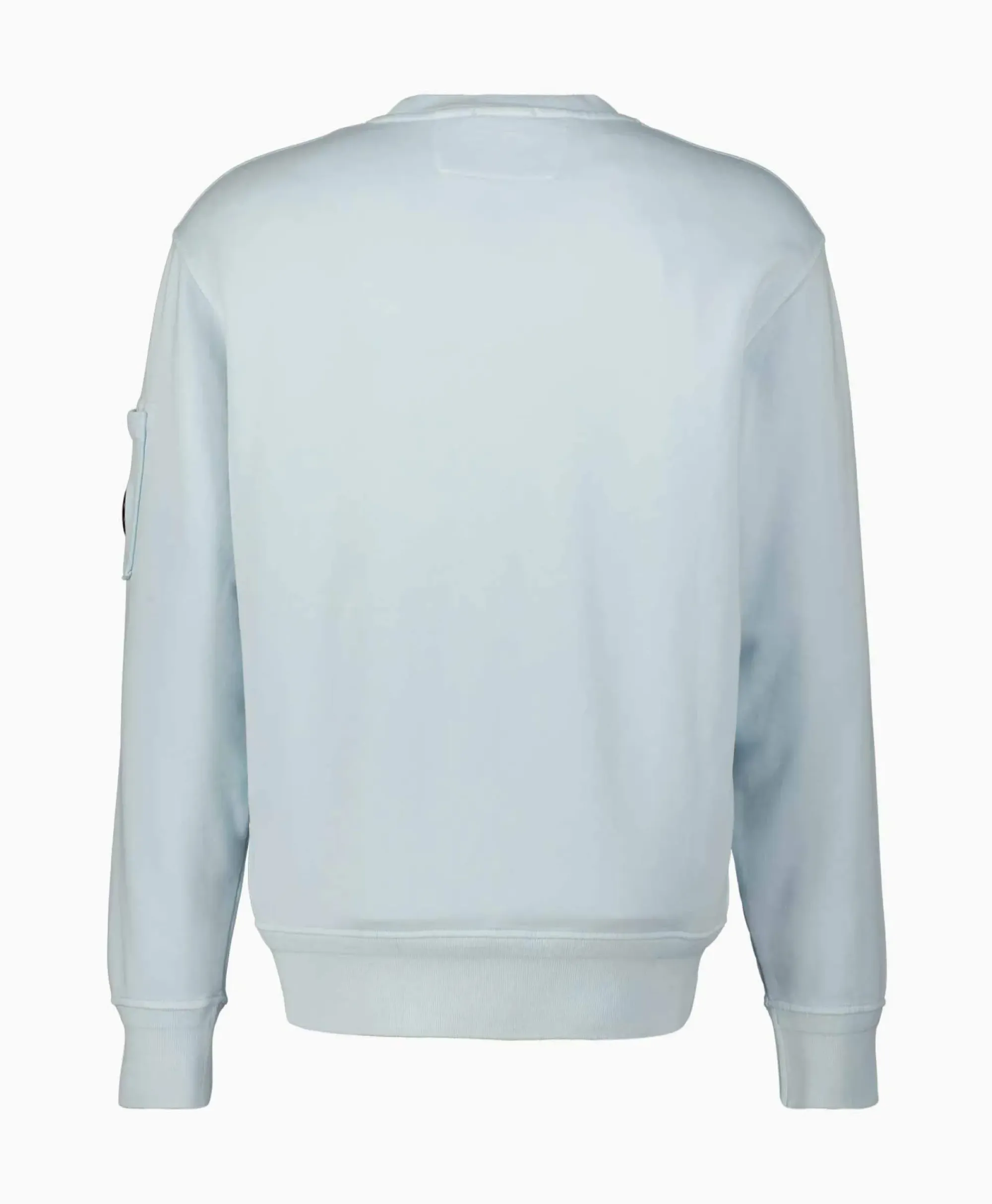 Truien^Cp Company Sweater Cotton Diagonal Fleece Lens Licht Blauw