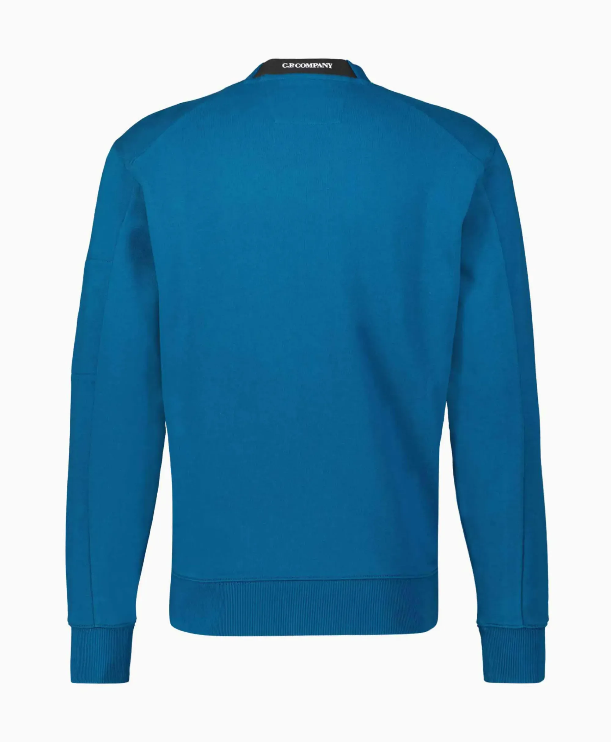 Truien^Cp Company Sweater Diagonal Raised Fleece Blauw