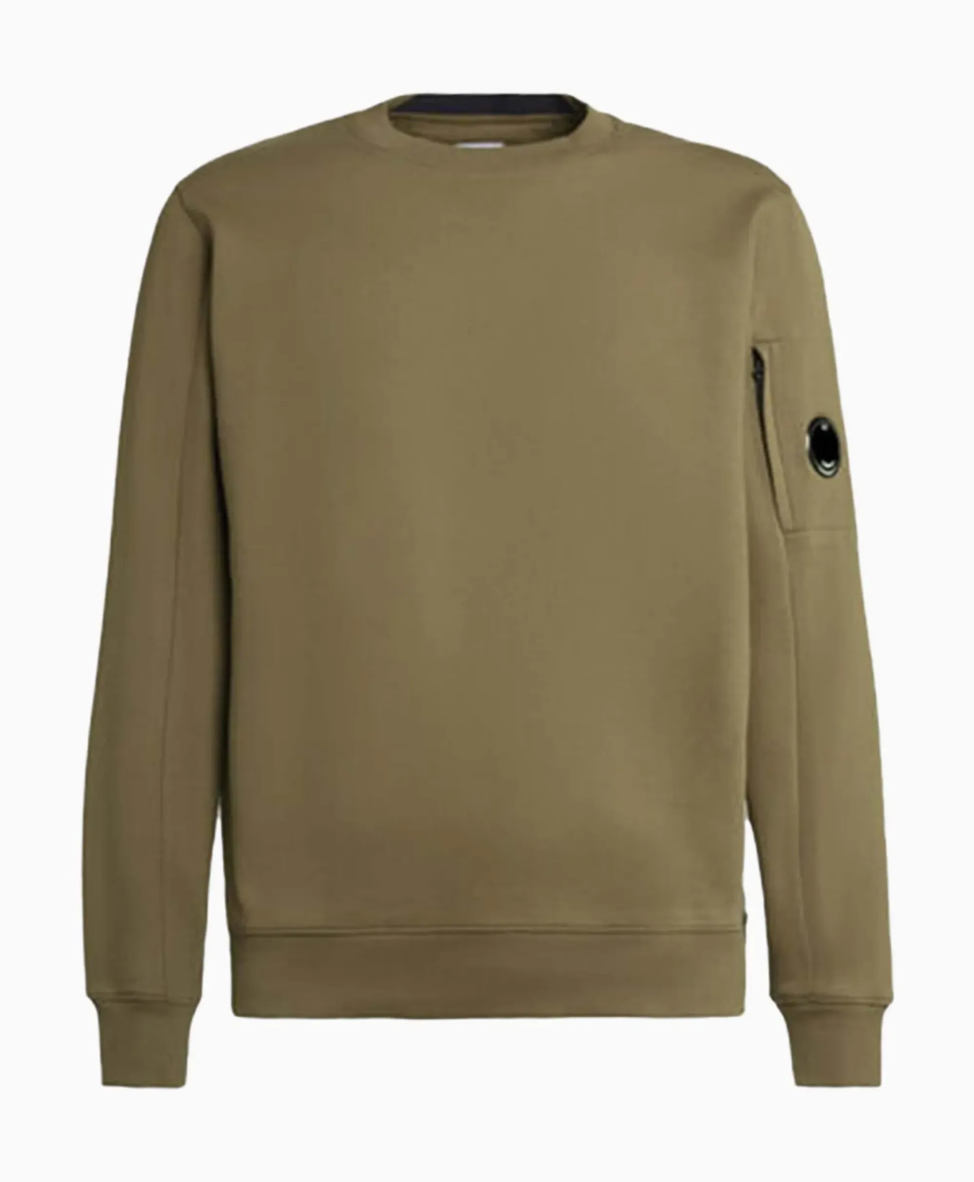 Truien^Cp Company Sweater Diagonal Raised Fleece Groen